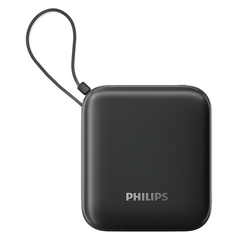 飞利浦（PHILIPS） DLP2217B/93 10000毫安 充电宝自带线  黑色（单位：个）