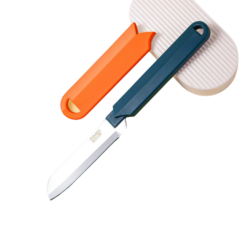金达日美 RM5183 水果刀 215*28mm 不锈钢多功能刀 橙色（单位：把）