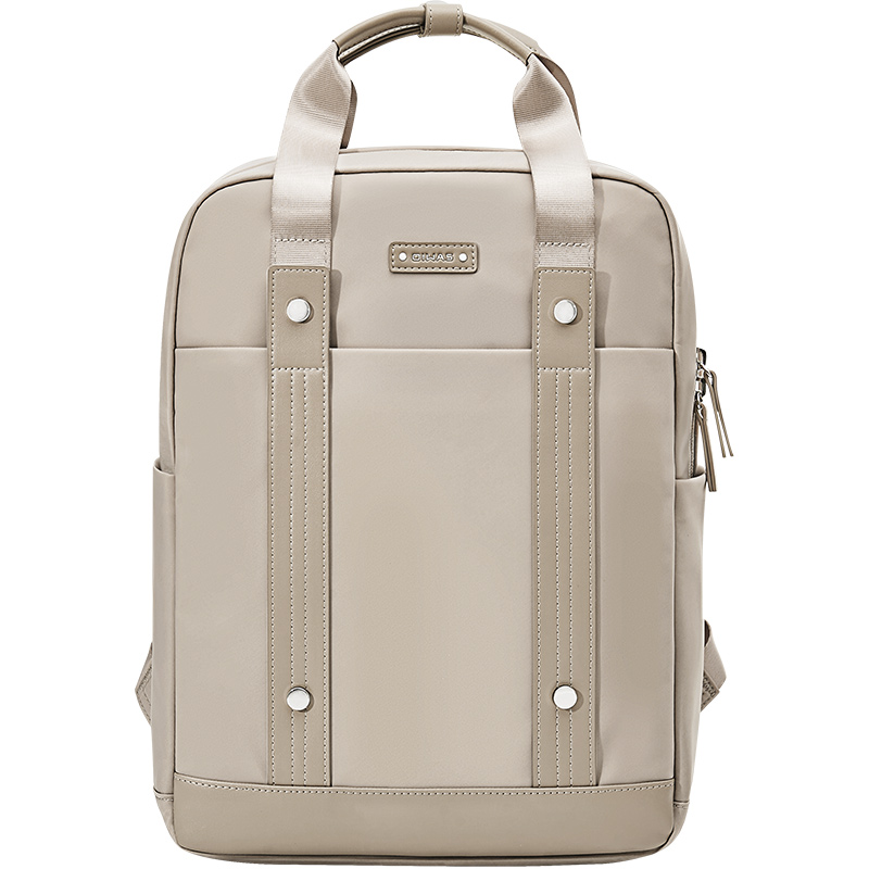 爱华仕（OIWAS） OCB1027 27.5*12*37cm 高密度防泼水双肩包  卡其色（单位：个）