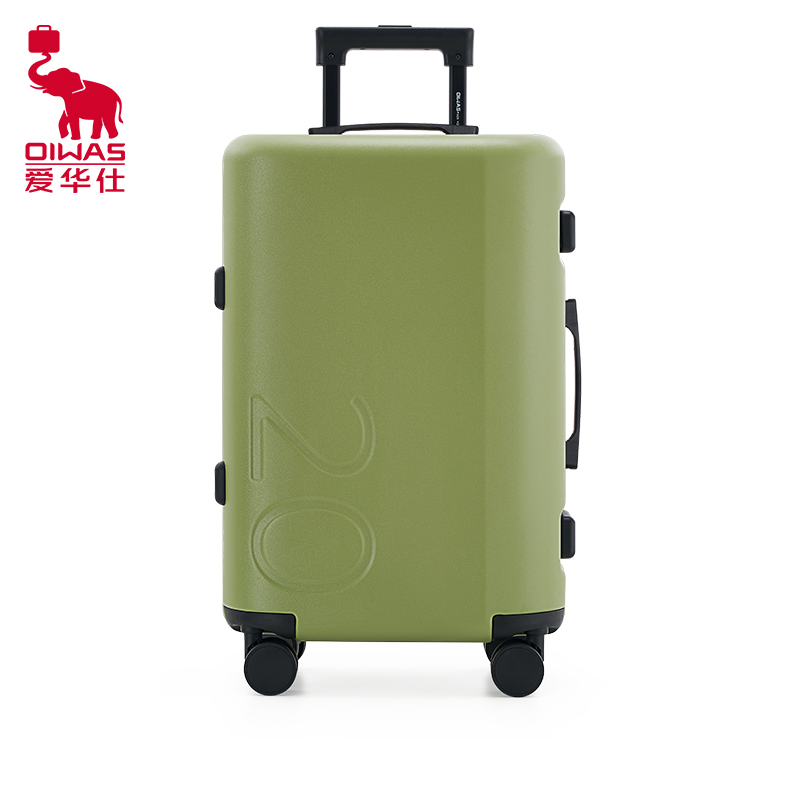 爱华仕（OIWAS） OCX6785-24 42*26*62cm 防刮磨砂拉杆箱 24寸 绿色（单位：个）