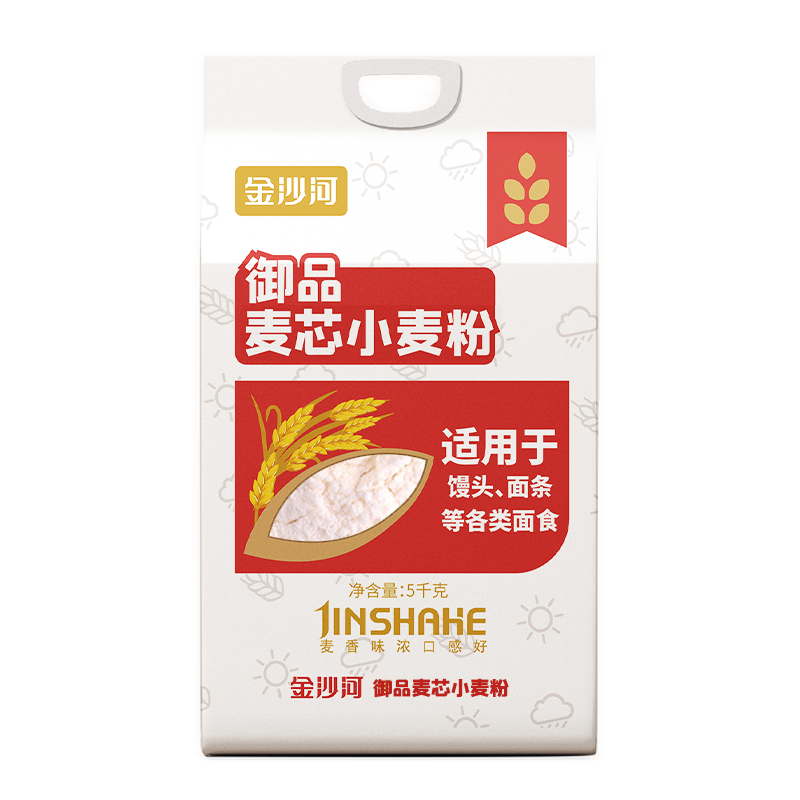 金沙河 小麦粉 5kg 御品麦芯 白色（单位：袋）