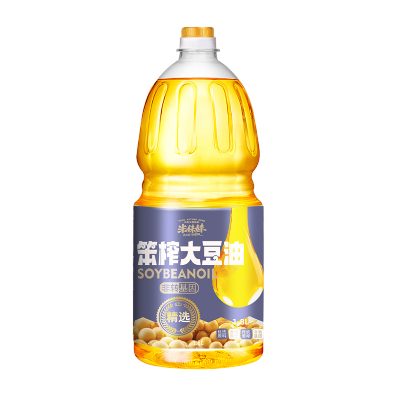 米妹妹（MIMEIMEI） 笨榨大豆油 1.8L/瓶 非转基因 黄色（单位：瓶）