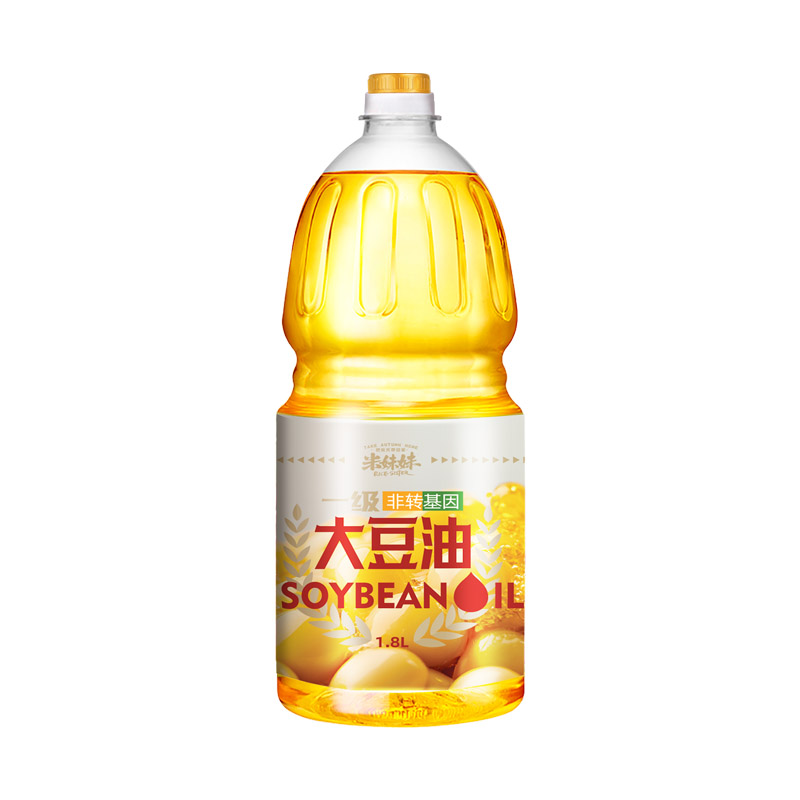 米妹妹（MIMEIMEI） 一级大豆油 1.8L/瓶 非转基因 黄色（单位：瓶）
