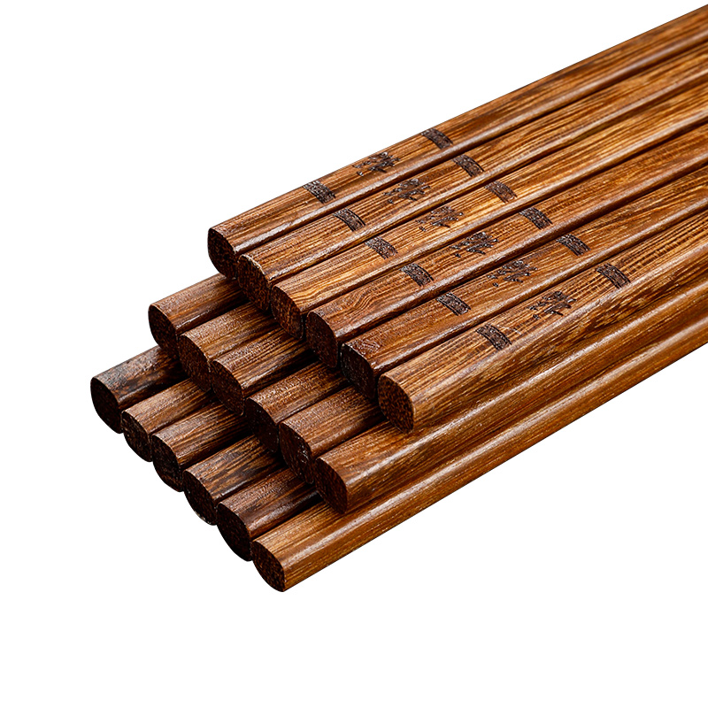 唐宗筷 C3054 10双装 抗菌鸡翅木筷子 褐色（单位：组）