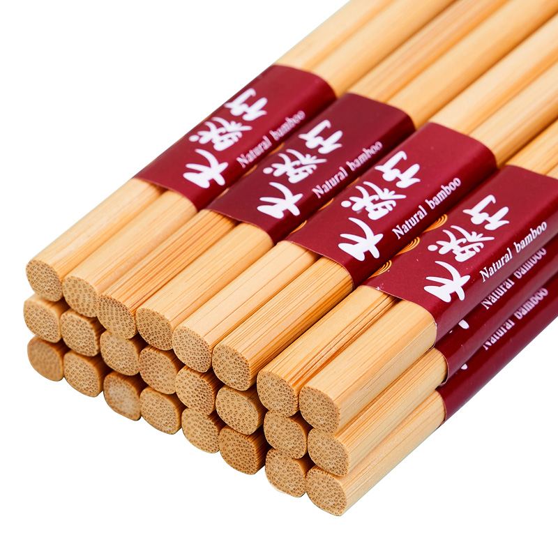 唐宗筷 A155 12双装 天然碳化竹筷子 黄色（单位：组）