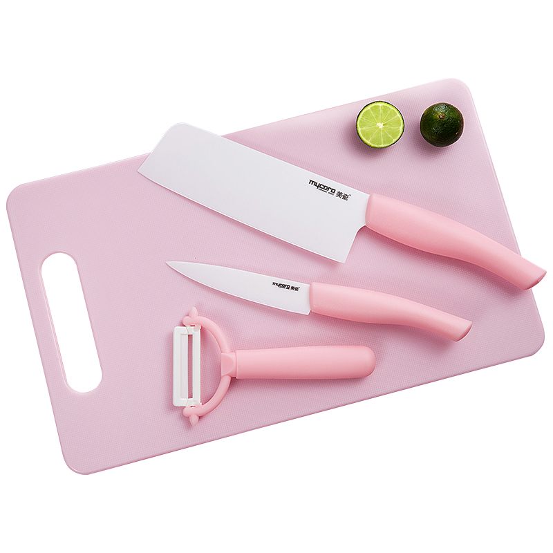 美瓷（mycera）彩虹系列母婴辅食陶瓷刀TYW03P（单位：套） 粉色