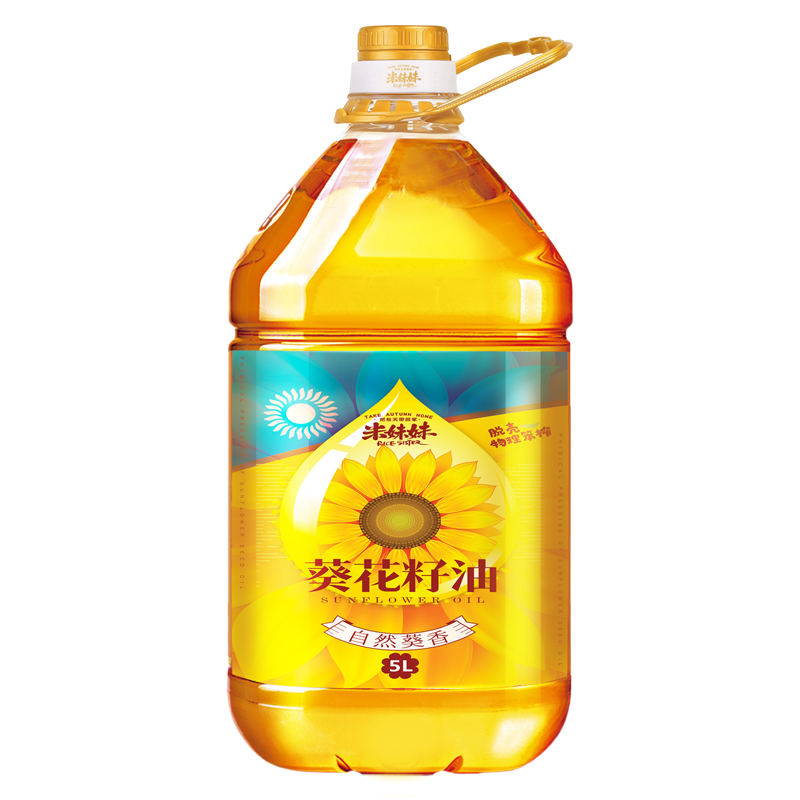 米妹妹葵花籽油5L（单位：桶） 无色
