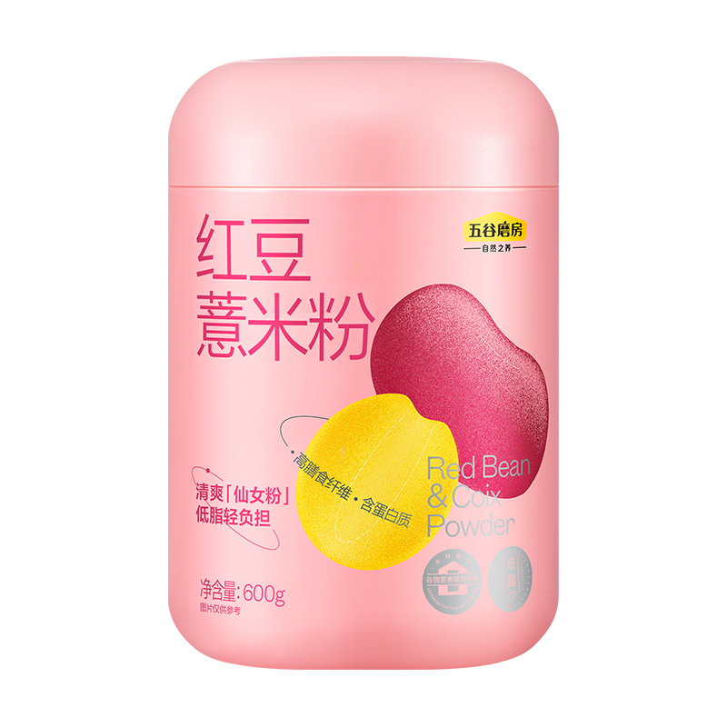 五谷磨房红豆薏米粉600g（单位：罐） 粉色