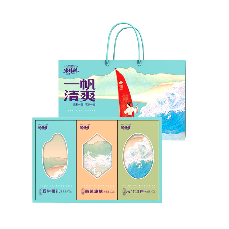 米妹妹（MIMEIMEI） 一帆清爽 800g 杂粮礼盒 蓝色（单位：盒）