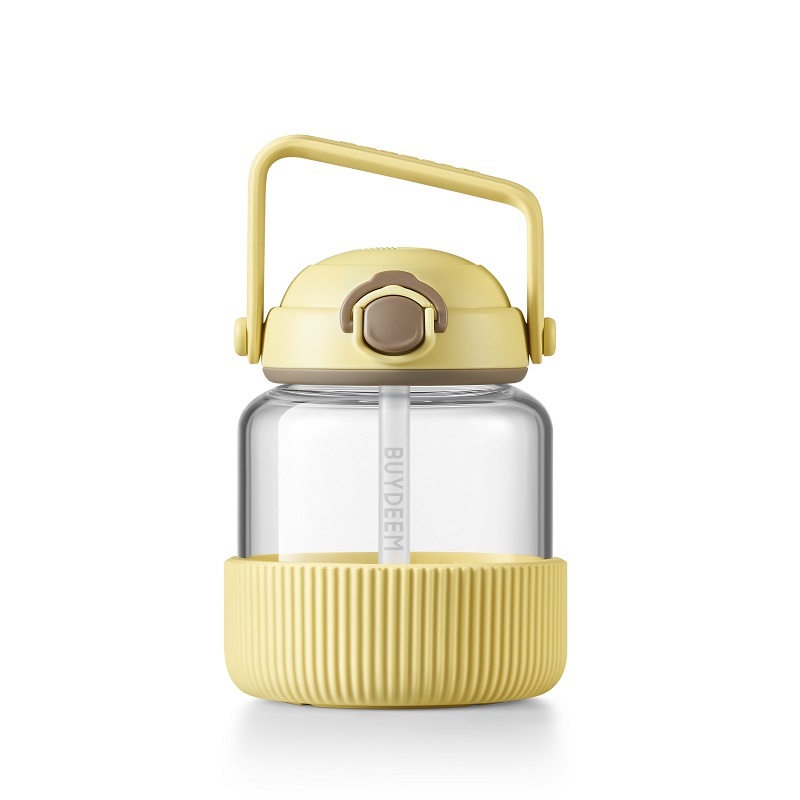 北鼎（Buydeem） 户外运动大肚水壶 1000ml 大容量吸管杯 小鹅黄（单位：个）