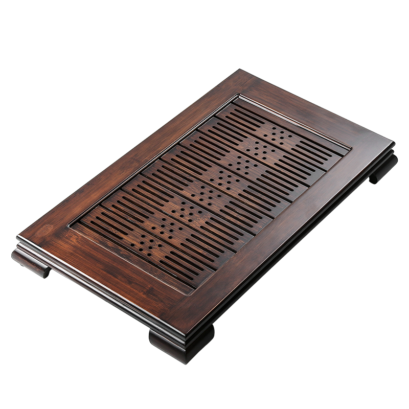 金镶玉 茶盘茶托储水式 大号排水储水式茶台 国色天香63*36*7.5cm