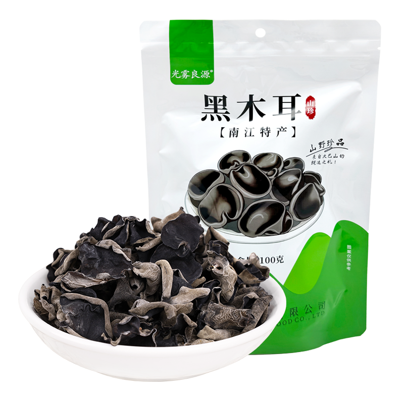 光雾良源 黑木耳 100g 自然晾晒 白色（单位：袋）