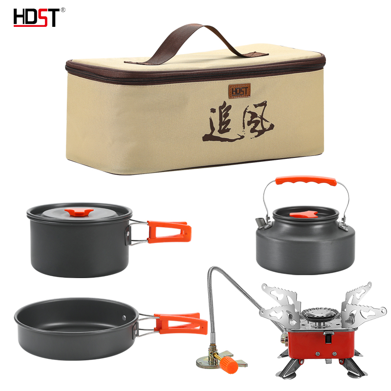 华典世通（HDST） ZF-25002 ５件套(不含气罐) 追风户外炊具锅具套装 灰色（单位：套）