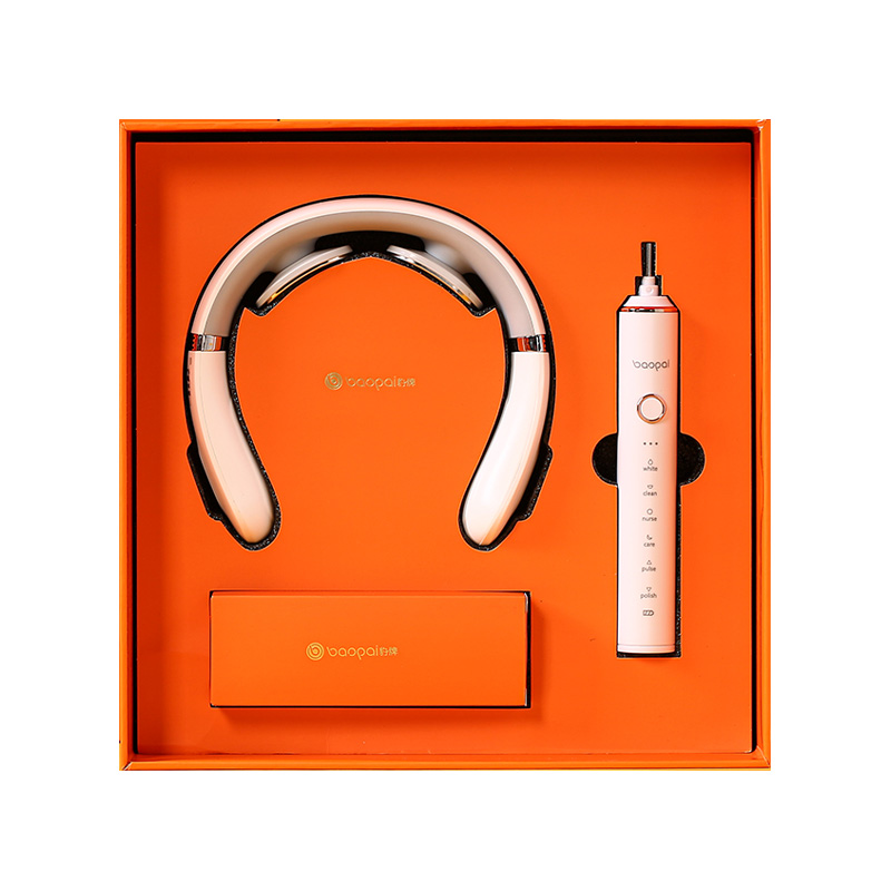 豹牌（BAOPAI） BP-T12 （颈椎按摩仪+电动牙刷） 可馨个护套装 白色（单位：套）