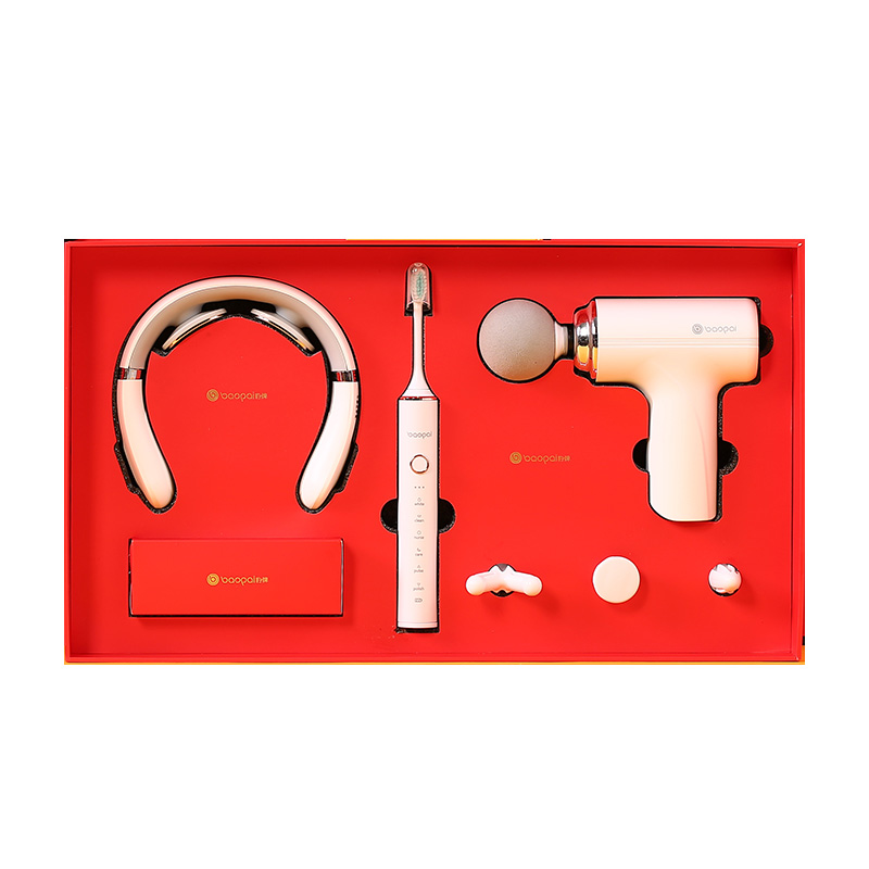 豹牌（BAOPAI） BP-T63 （颈椎按摩仪+迷你筋膜枪+电动牙刷） 智行个护套装 白色（单位：套）