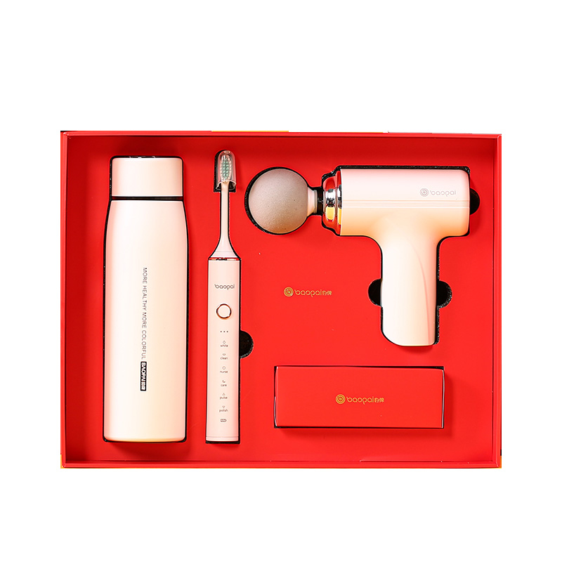 豹牌（BAOPAI） BP-T61 （电动牙刷+筋膜枪+温显保湿杯） 畅行个护套装 白色（单位：套）