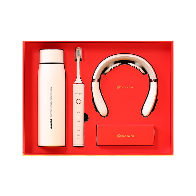 豹牌（BAOPAI） BP-T60 （颈椎按摩仪+电动牙刷+温显保温杯） 欢行个护套装 白色（单位：套）