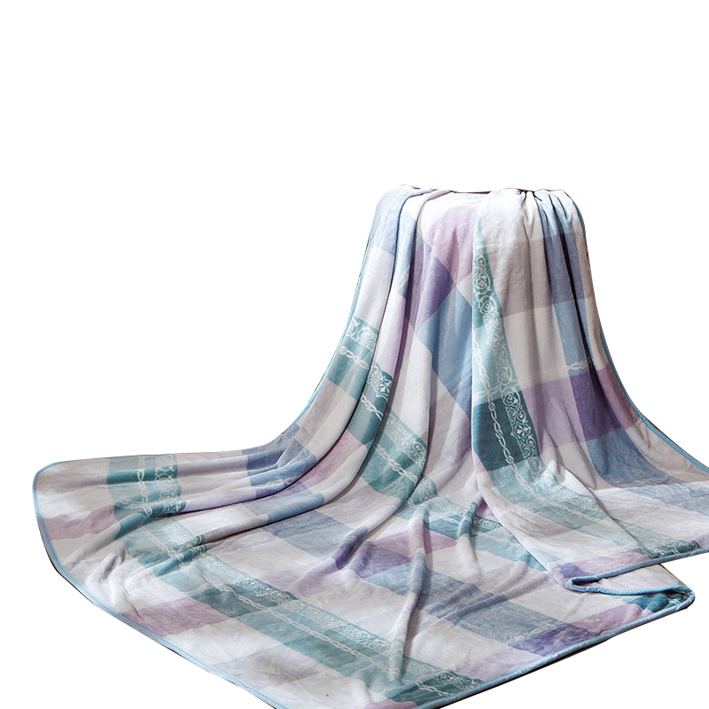 富安娜 塞纳格调 100*150cm 单层法兰绒毯 混色（单位：床）