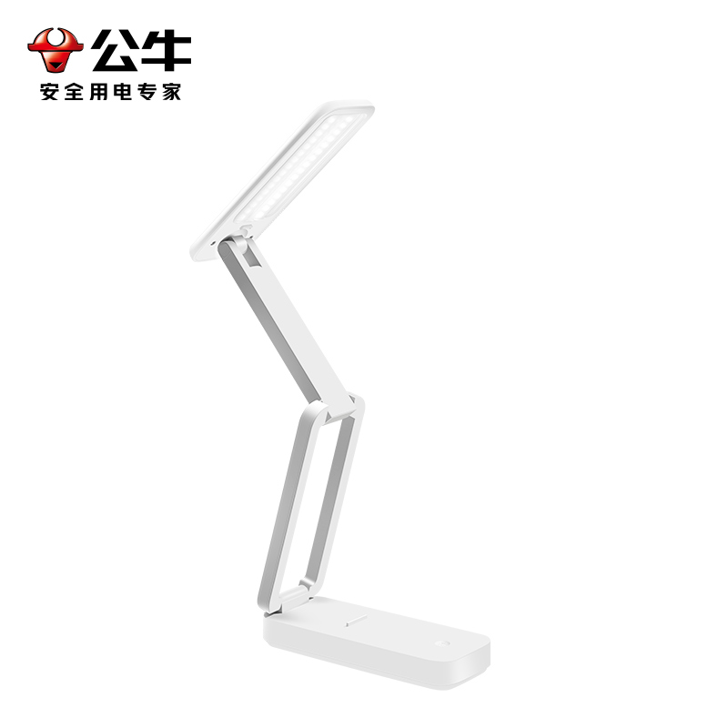 公牛（BULL） ML-J009Y-CD 额定功率5W 迷你折叠便携台灯 白色（单位：台）
