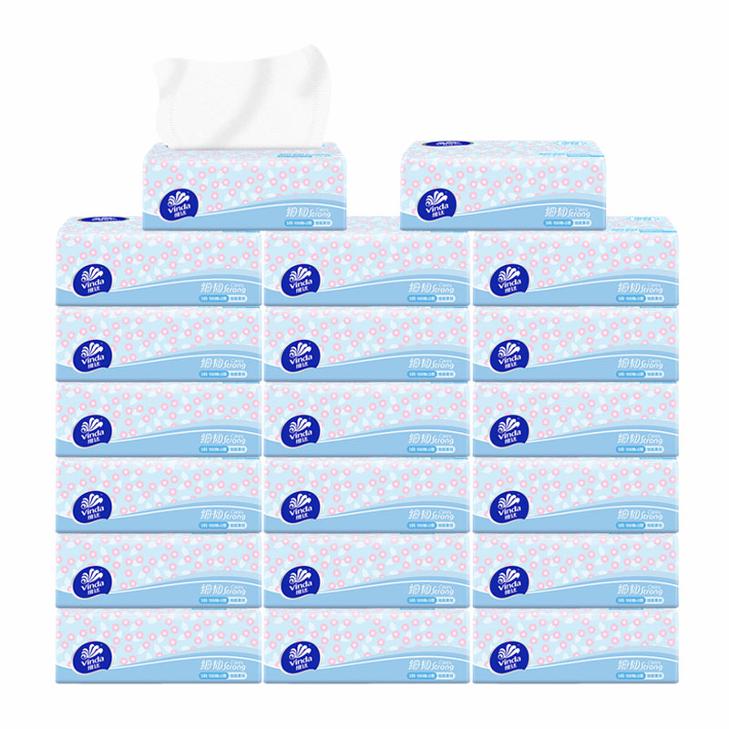 维达 V2616-A 20包整箱 抽纸细韧3层100抽 婴儿蓝（单位：箱）