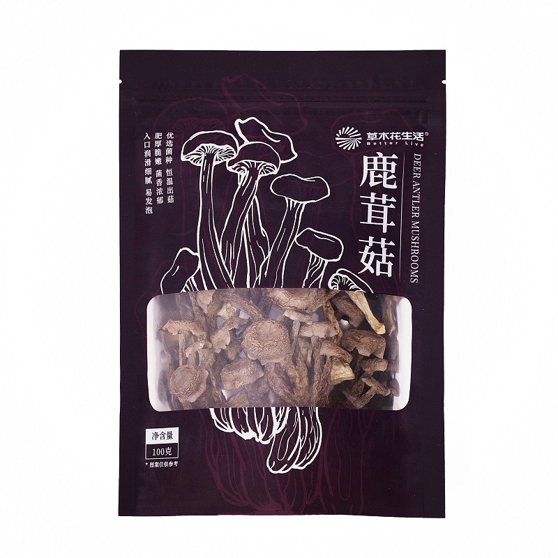 草木花生活 肉质厚实 ，高泡发率 100g 鹿茸菇 蓝色（单位：袋）