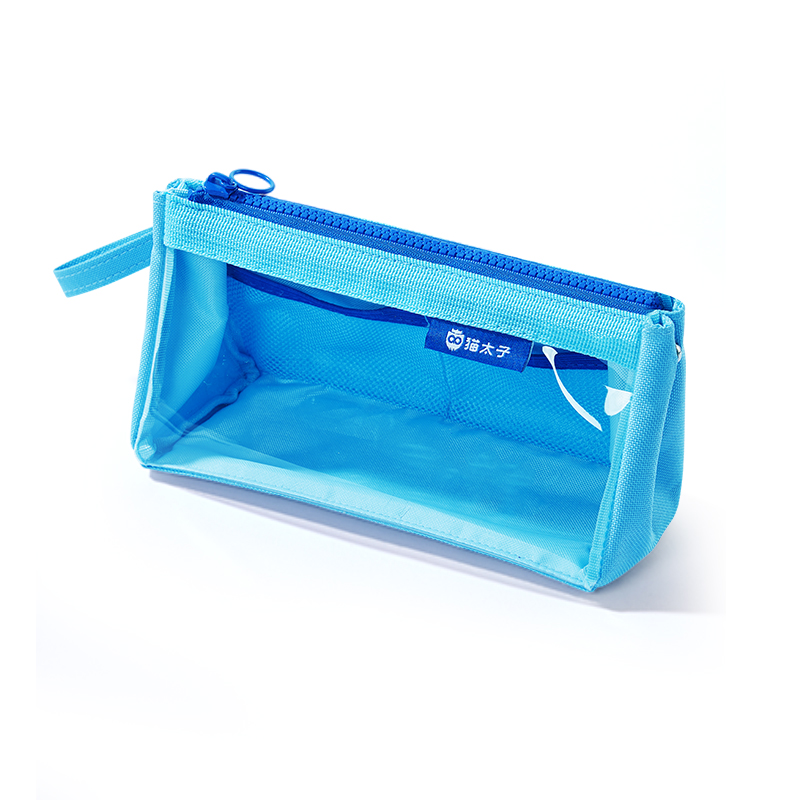 猫太子 10114M9212A 0.18kg 透明笔袋 蓝色（单位：套）