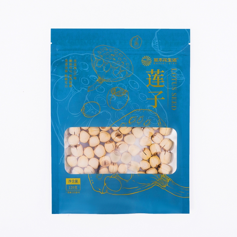 草木花生活 莲子 颗粒均匀， 圆润饱满 120g 蓝色（单位：袋）