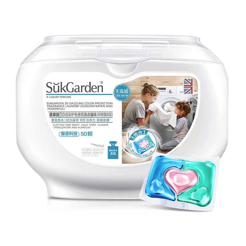 蔬果园（SukGarden） SGY0051-1 500g 3D三效合一洗衣凝珠 白色（单位：盒）