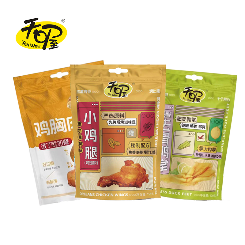 天喔（Tenwow） 3袋装 446g 鸭掌+鸡胸肉+小鸡腿 混色（单位：组）