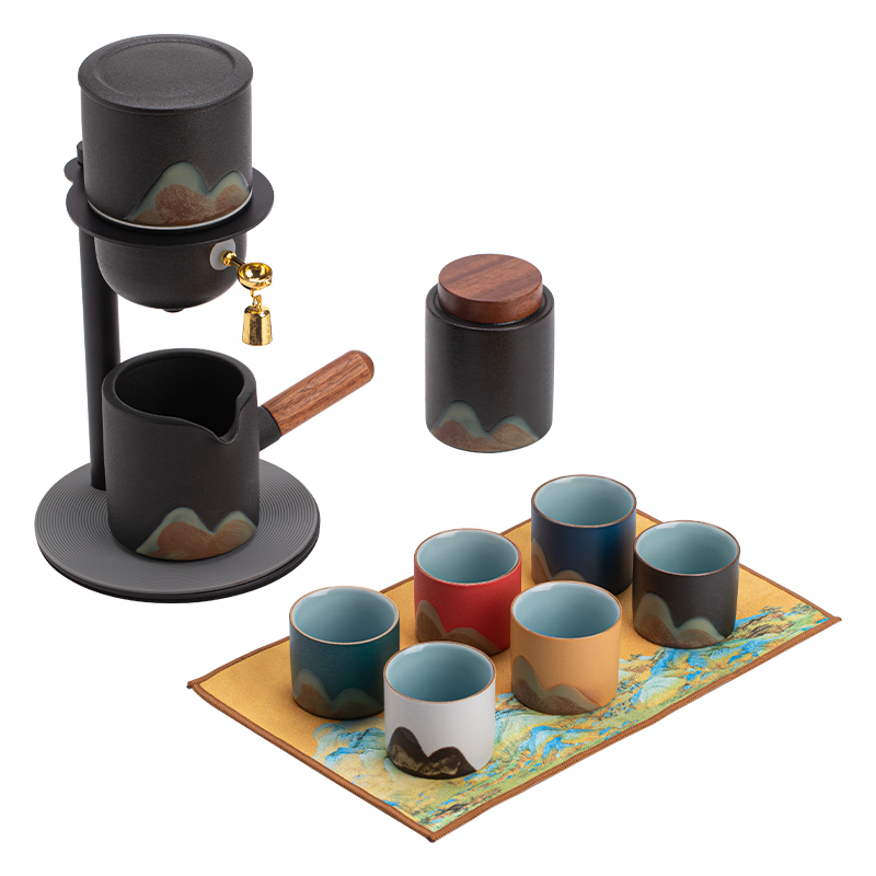 苏氏陶瓷（SUSHI CERAMICS） J1125 11头 釉画彩自动茶具套装  混色（单位：套）