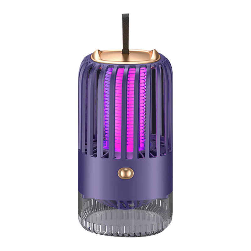 臻宛艾 灭蚊灯鸟笼型吸入式 5瓦 安全灭蚊 紫色（单位：个）
