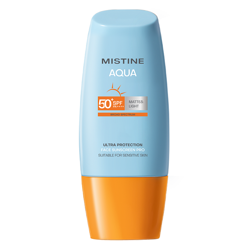 蜜丝婷（Mistine） SPF50+PA++++ 40ml 水润哑光清盈防晒霜 水蓝色（单位：瓶）