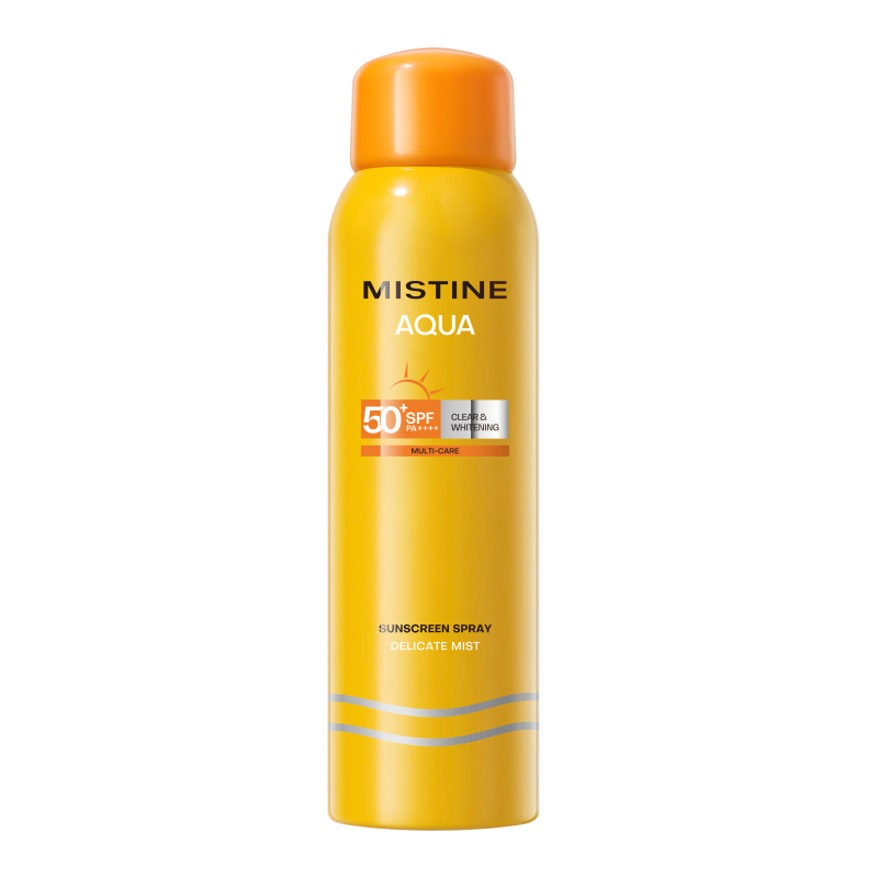 蜜丝婷（Mistine） SPF50+PA+++ 100ml 水感轻透莹白防晒喷雾 黄色（单位：瓶）