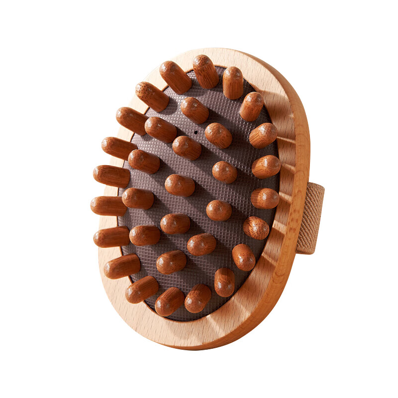 中稳堂 榉木按摩刷-33齿 10.5cm 气垫刷 褐色（单位：个）