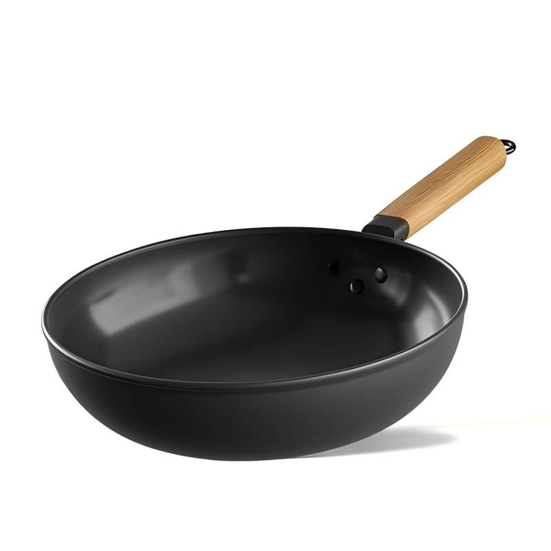 素味（SOWE） S-CF30F41 防锈铁锅无盖 30CM 无涂层炒锅  黑色（单位：个）