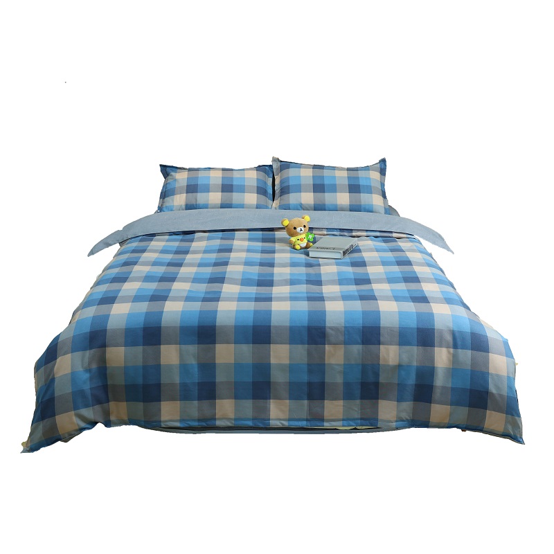 洁丽雅（Grace） CP1331 200*230cm 千趣格四件套  蓝格（单位：套）