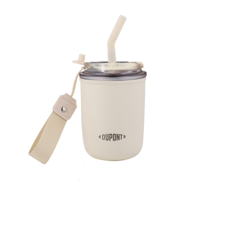 杜邦（DUPONT） PBW-015 450ml 世爵经典吸管咖啡杯  白色（单位：个）