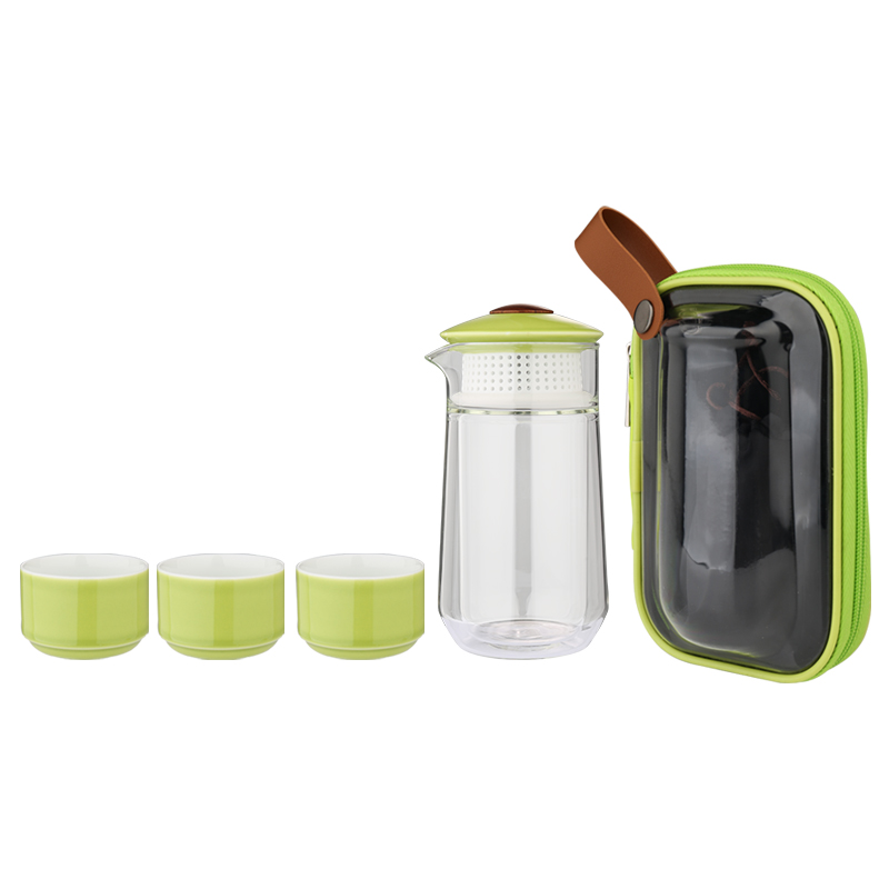杜邦（DUPONT） PSJ-720 一壶三杯 君品便携茶具  清新色（单位：套）