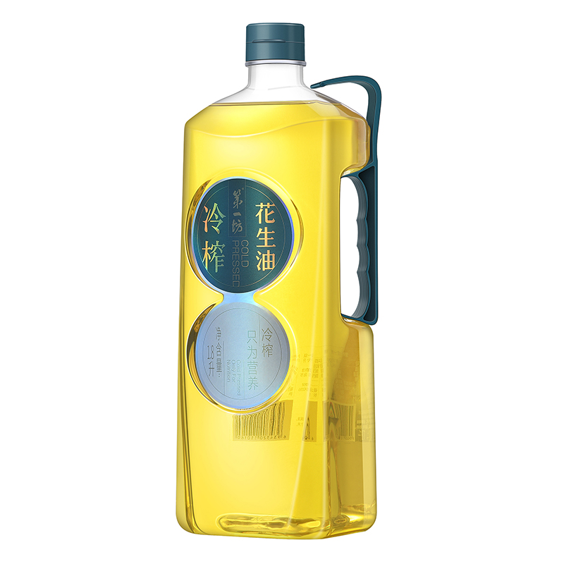 第一坊 冷榨花生油 1.8L 低油烟 食用油 黄色（单位：桶）