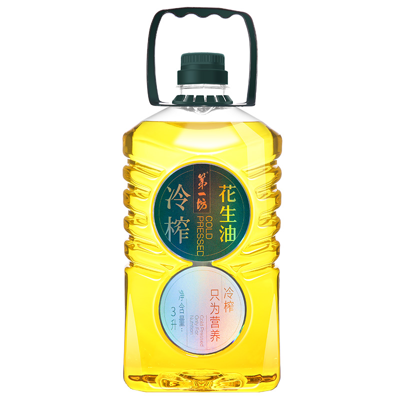 第一坊 冷榨花生油 3L 冷榨工艺 低油烟  黄色（单位：桶）