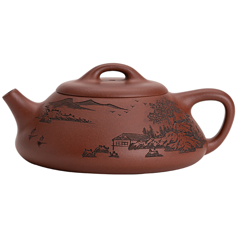 苏氏陶瓷（SUSHI CERAMICS） J0581 230ml 陈浩原矿底槽清石瓢壶  褐色（单位：个）