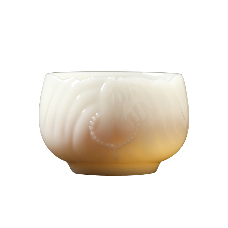 MULTIPOTENT YXCT10-33 150ml 白瓷青白玉佛手茶杯  白色（单位：个）