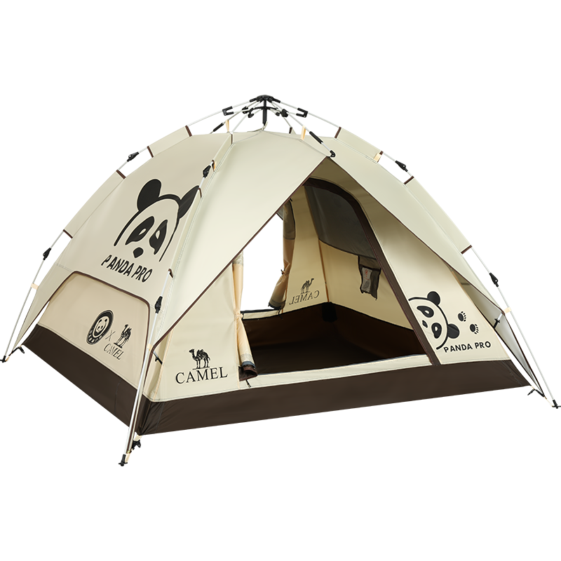 骆驼（CAMEL） 1V32265017 重量约3.4kg 【山系熊猫】折叠帐篷 奶酪色（单位：个）