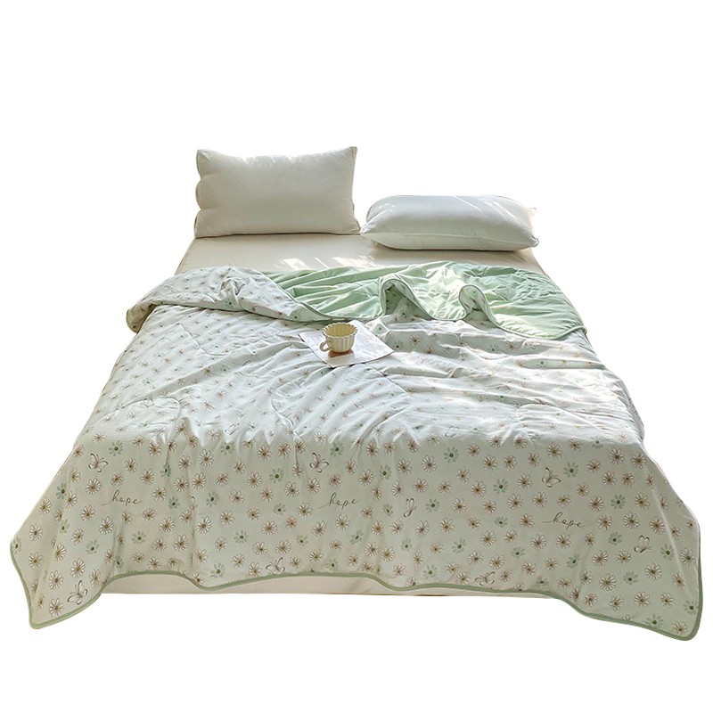 晚安家纺 莫兰朵 夏被芯200*230cm 蚕宝宝 绿色（单位：床）