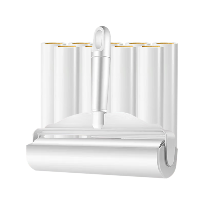 巨奇（JUQI） 粘毛器套装 1个粘毛器（含10卷替换装） 猫毛清理器 白色（单位：套）