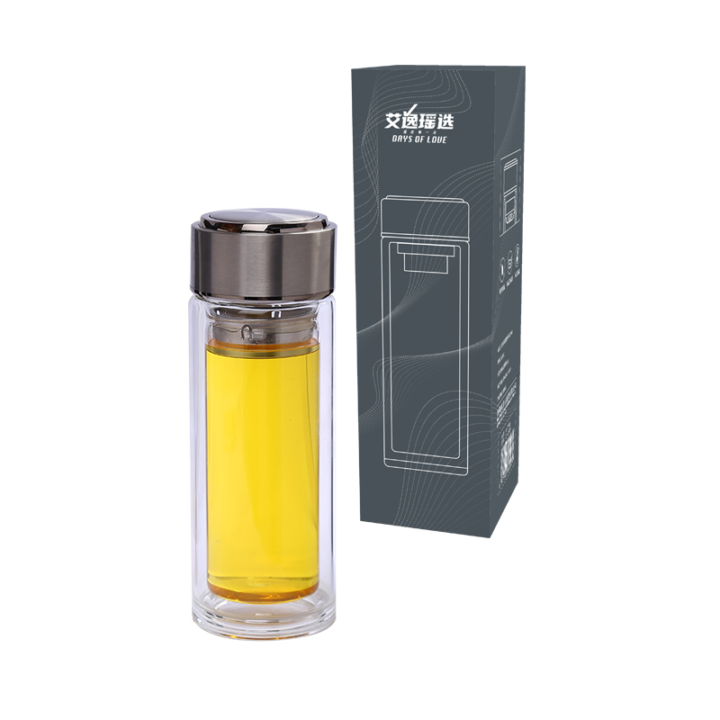 艾逸瑶选 CJ-21060 320ML 逸尚双层玻璃杯B  透明（单位：个）