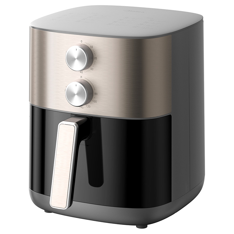 美的（Midea） KZE6559 6.5L 免翻面可视空气炸锅 黑色（单位：台）