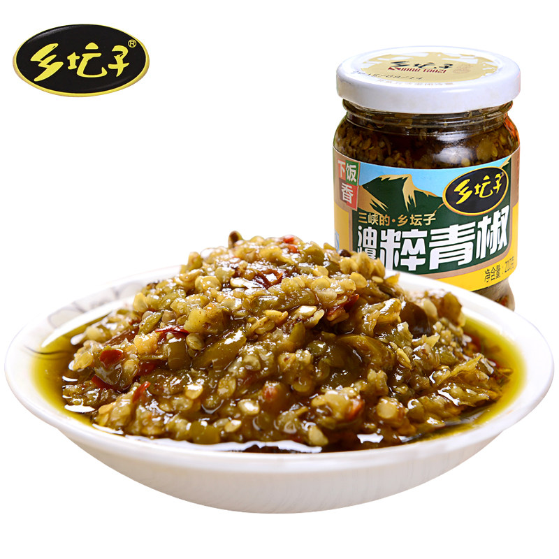 乡坛子 油爆粹青椒 210g*2 色泽翠绿鲜辣可口 混色（单位：组）