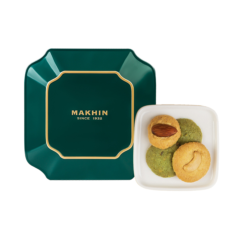 麦轩 开心果腰果巴旦木榛子组合手信 坚果薄脆礼盒 220g（含礼袋） 混色（单位：盒）