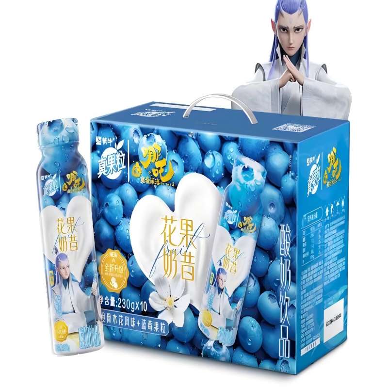 蒙牛 真果粒花果奶昔 230g*10 蓝莓味 蓝色（单位：提）